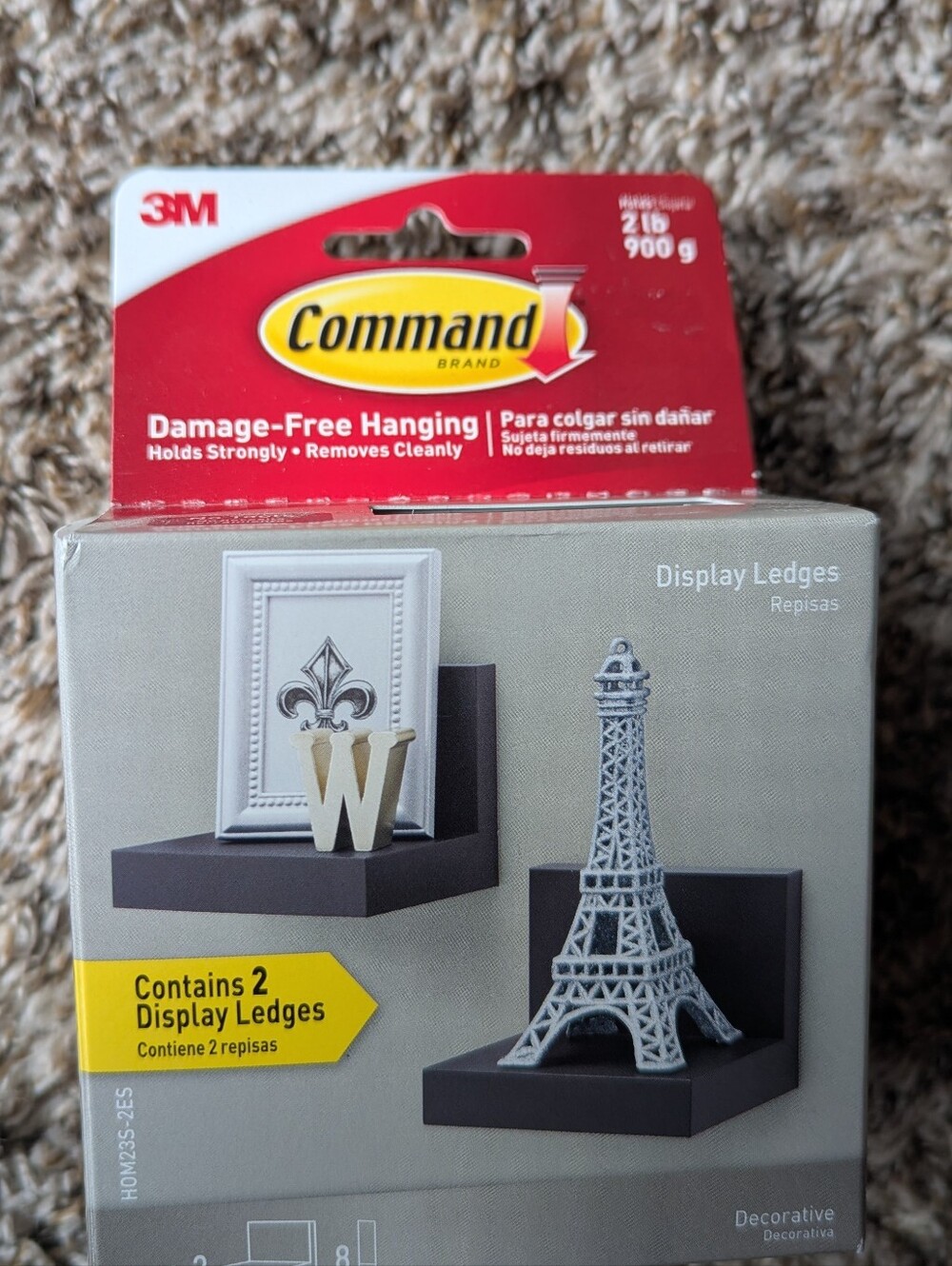 Command Black Display Ledges- Set of 2